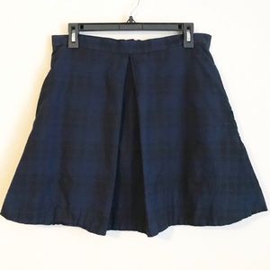 💫 Gap Box Pleated Plaid Aligned Circle Mini Skirt